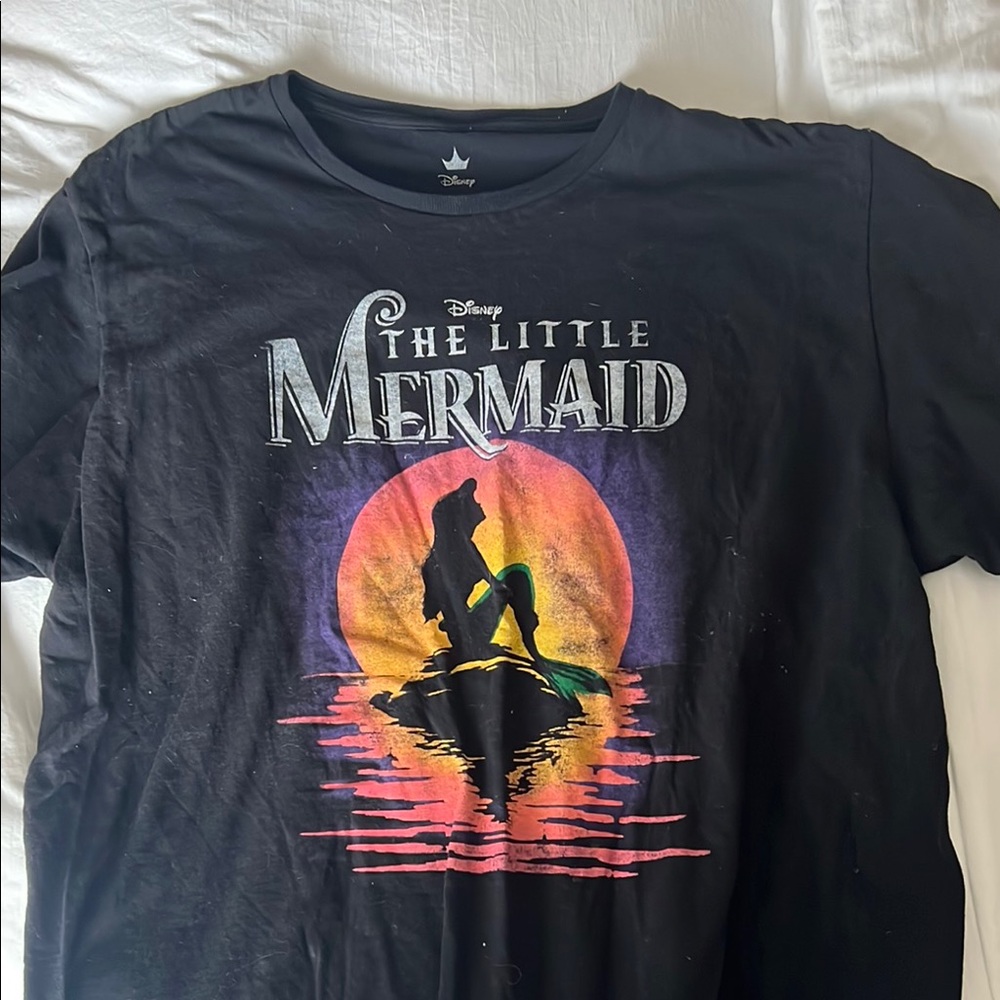 Disney The Little Mermaid Black T-Shirt
